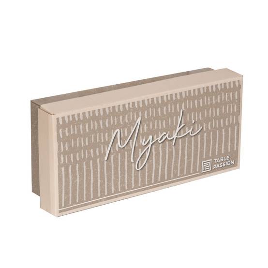 Coffret de 4 tasses avec sous tasses Miyaki 18 cl - Image 3