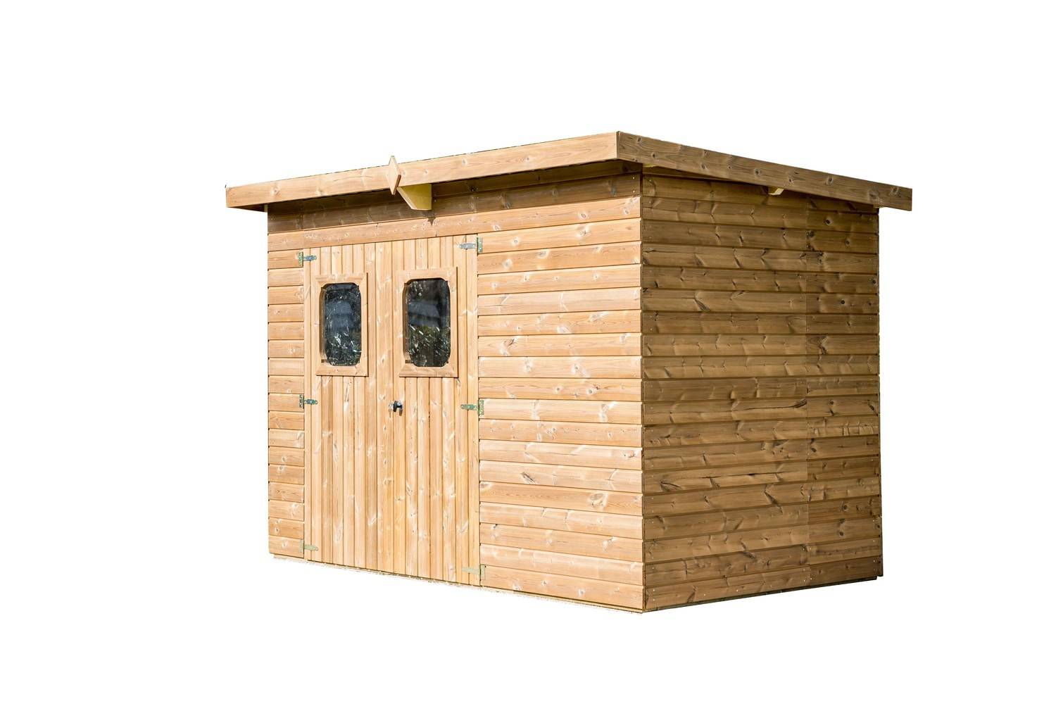 Habrita - Abri THEORA en bois massif sans plancher, toit mono pente 7,33 m² Habrita - Imagen 1