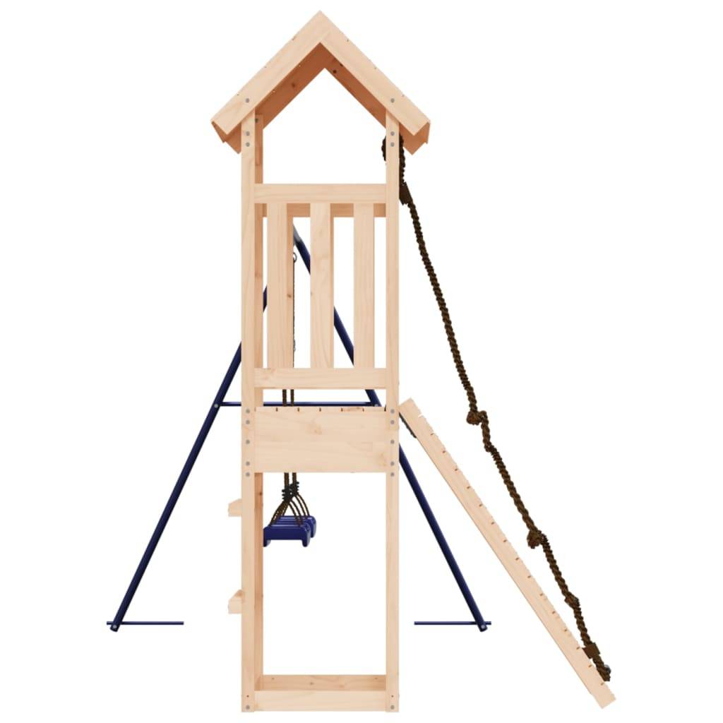 Helloshop26 - Aire de jeux d'extérieur balançoires toboggan portiques robuste jeux jardin 308 x 196 x 207 cm bois de pin massif - Imagen 4