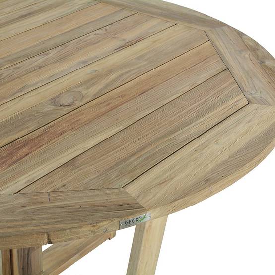 Table ronde en teck recyclé 150 cm Newhaven - Gecko Jardin - Imagen 5