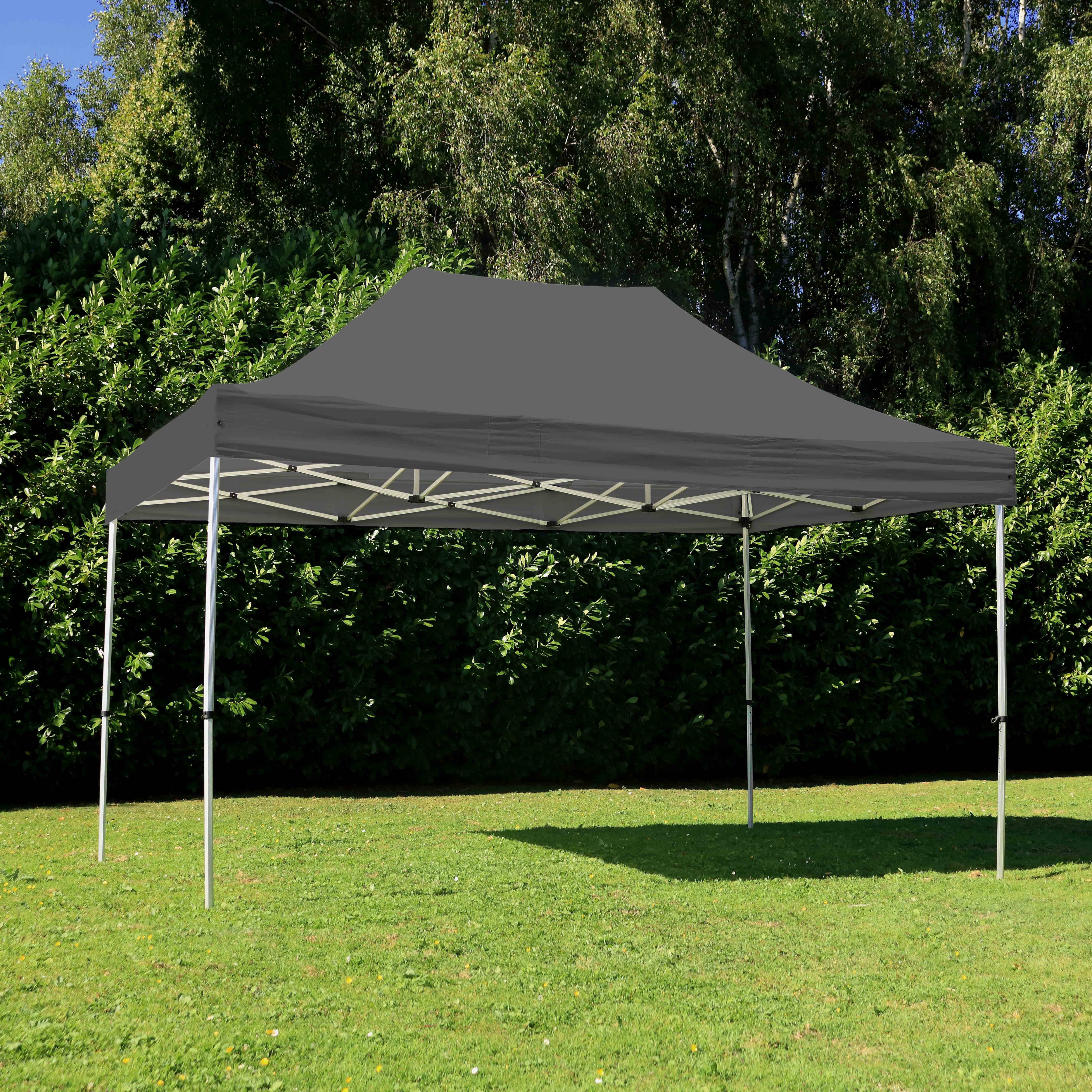 Oviala - Tente pliante 3x4,5m 300g/m² gris PRO 40 - Oviala - Image 3
