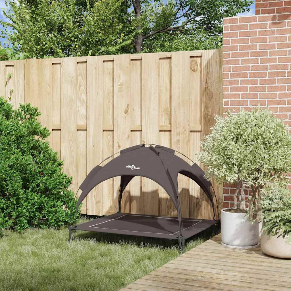 Lit pour chien acier marron 104 x 86 x 84.5 cm - PANGIVO - Image 3