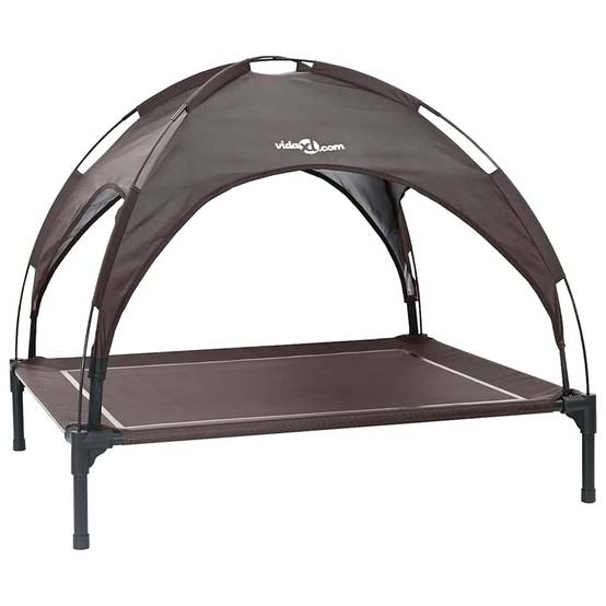 Lit pour chien acier marron 104 x 86 x 84.5 cm - PANGIVO - Image 2