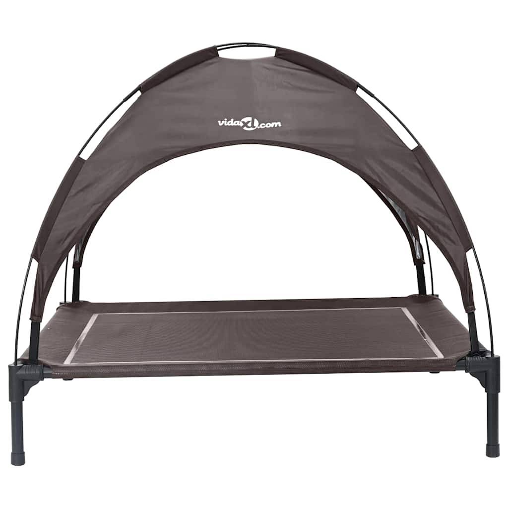 Lit pour chien acier marron 104 x 86 x 84.5 cm - PANGIVO - Image 4