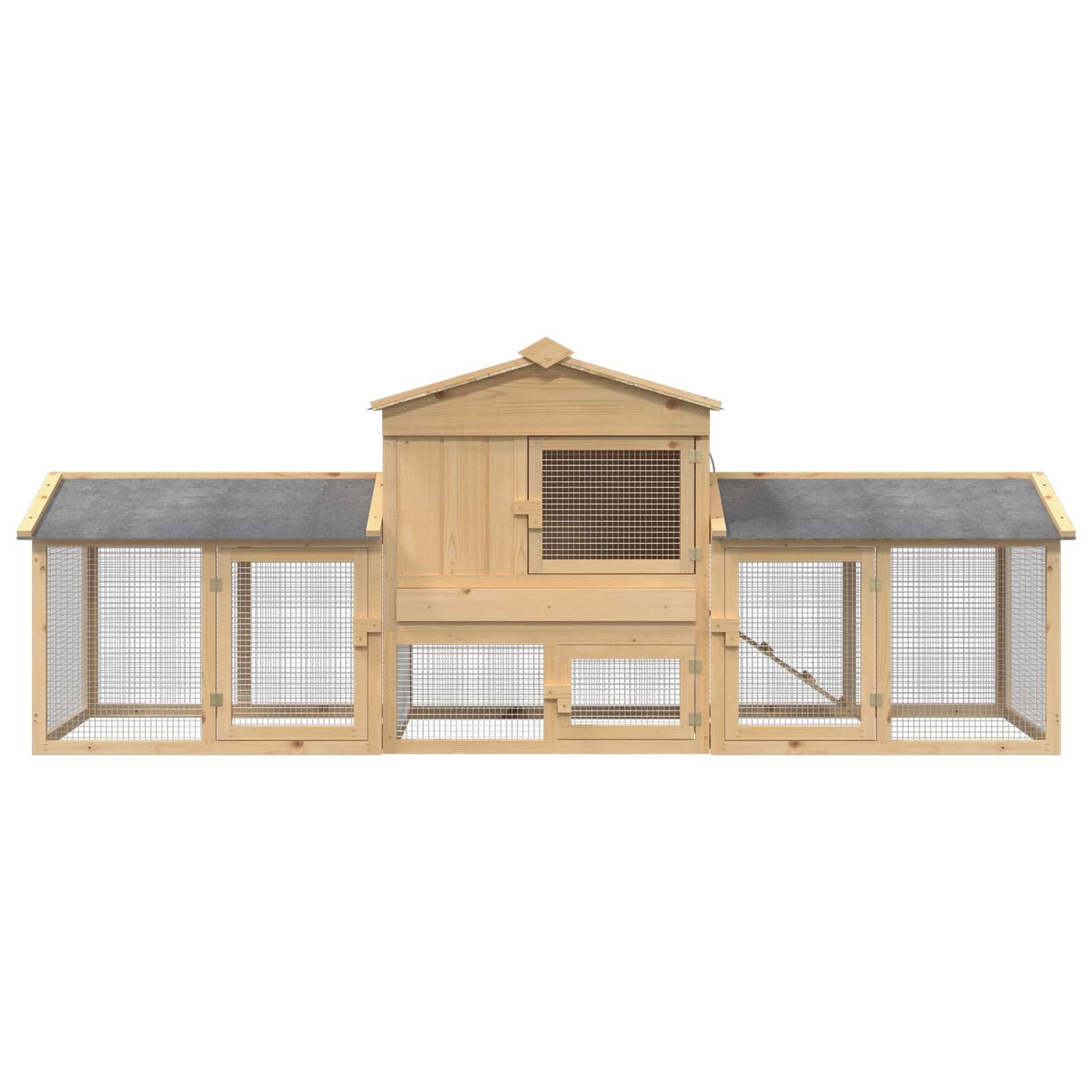 Poulailler bois marron  225 x 60 x 89 cm  - Prolenta premium p3194.0