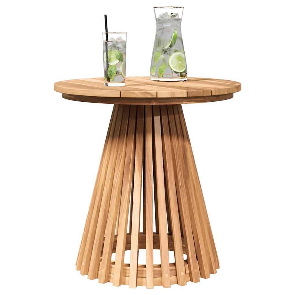 ComfortXL - Table d'Appoint Ronde de Jardin Ø50cm en Teck Massif, Petite Table d'Extérieur Résistante aux Intempéries – ComfortXL Outdoor Living - Image 3