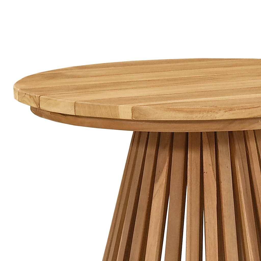 ComfortXL - Table d'Appoint Ronde de Jardin Ø50cm en Teck Massif, Petite Table d'Extérieur Résistante aux Intempéries – ComfortXL Outdoor Living - Image 6