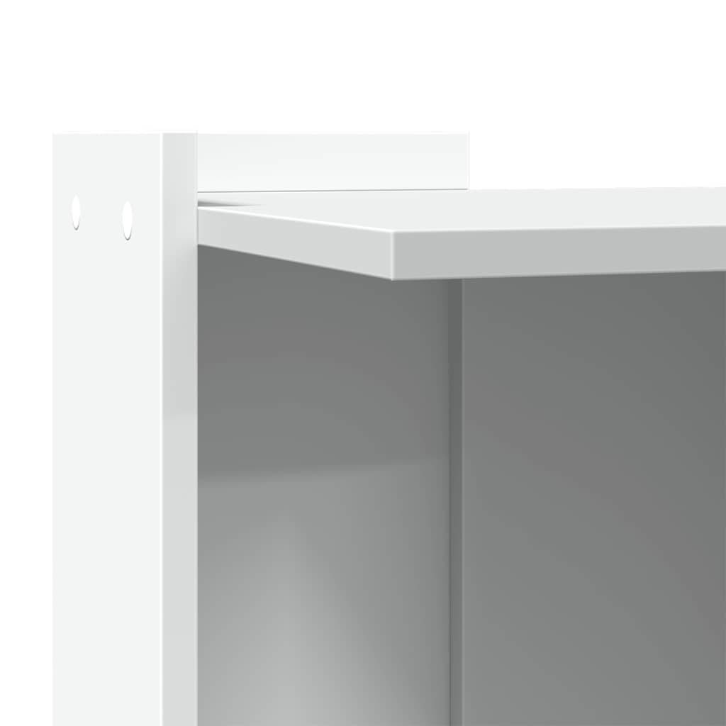 Meuble de bac à litière bois d'ingénierie blanc 53 x 53 x 51 cm - PANGIVO - Image 7