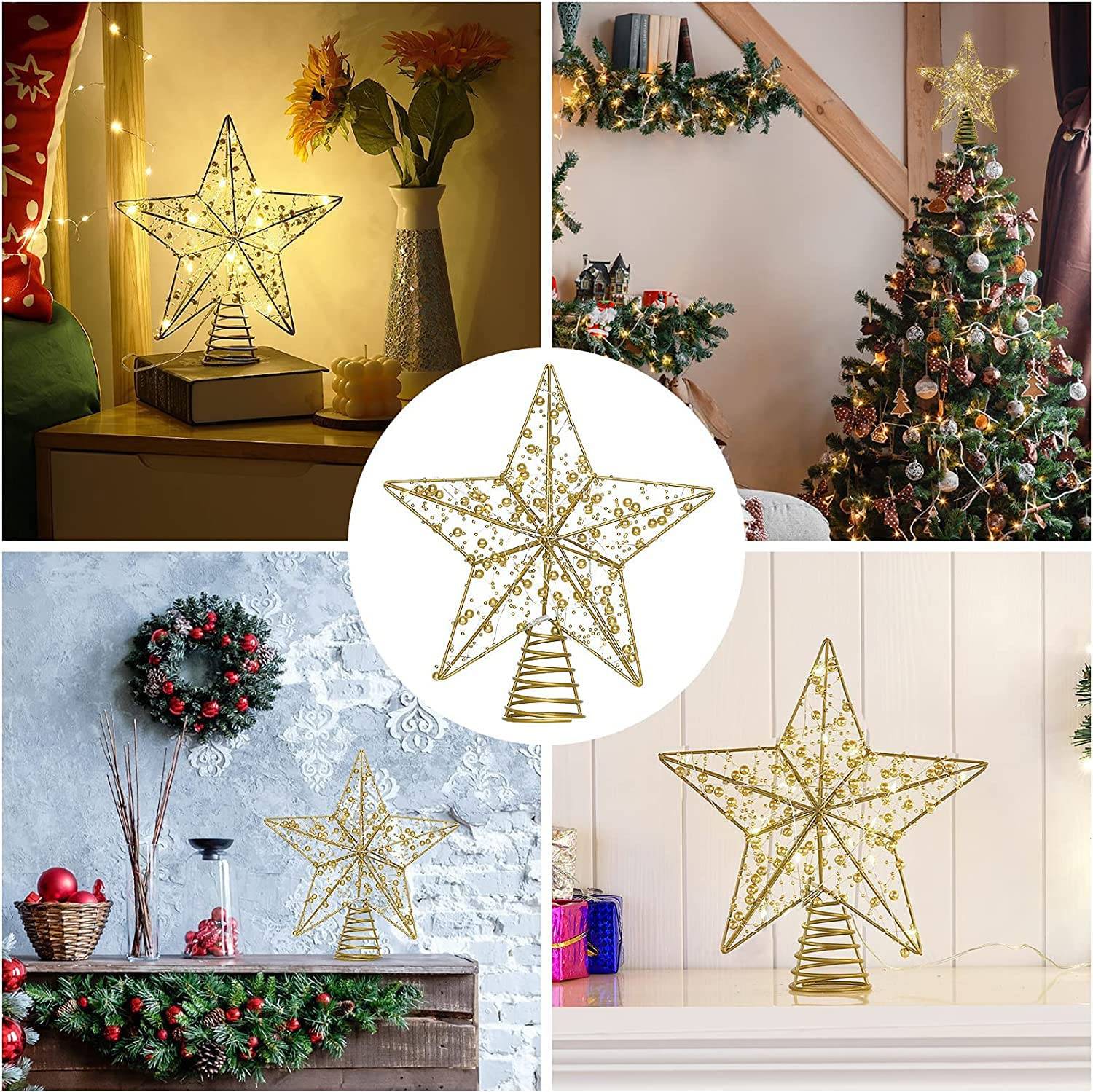 Lot De 3 Suspensions De Noël En Bois Fait Main - Forme Sapin, Déco Naturelle Et Authentique