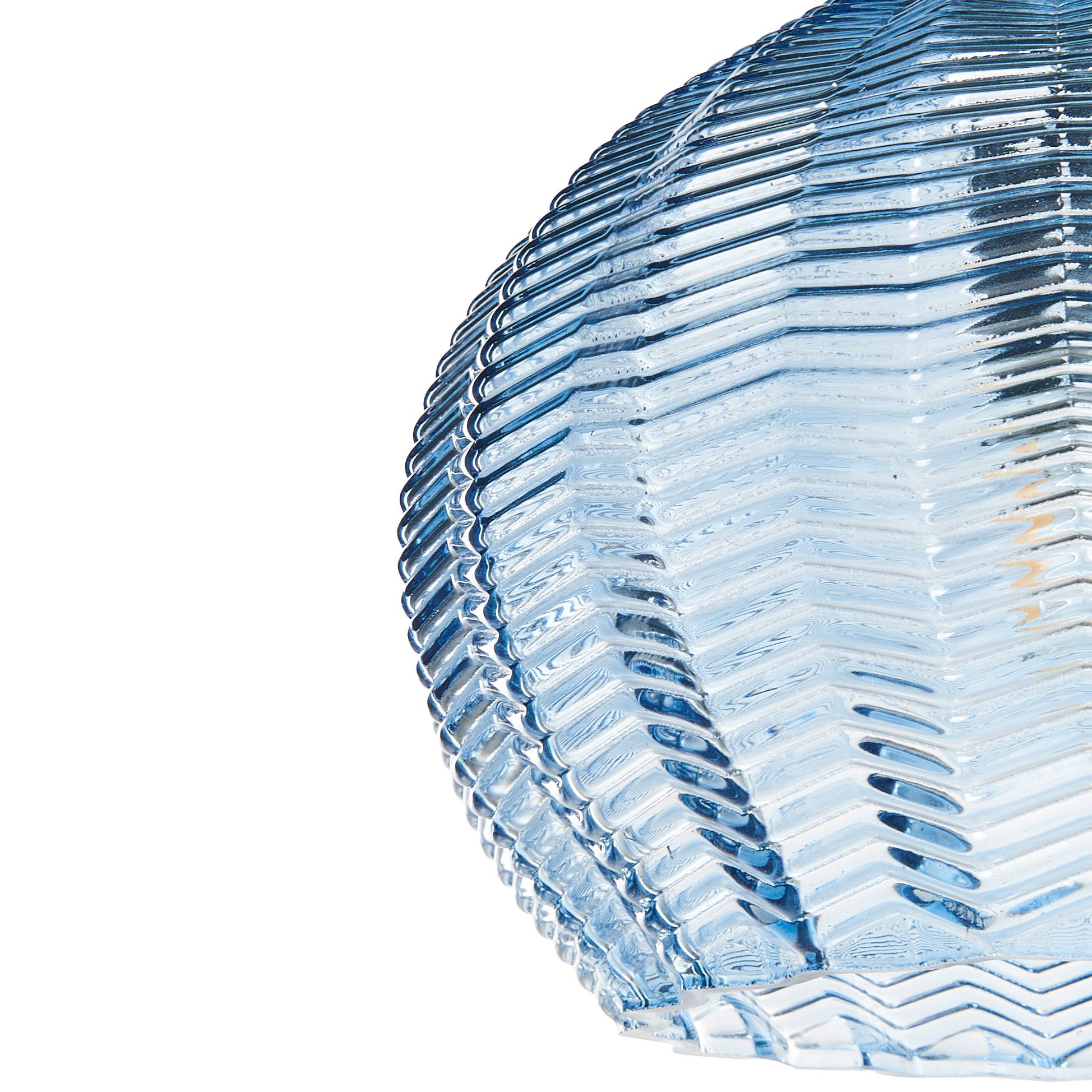 Beliani - Lampe suspension Verre Bleu KEILA - 22x22x76- Beliani - Image 6