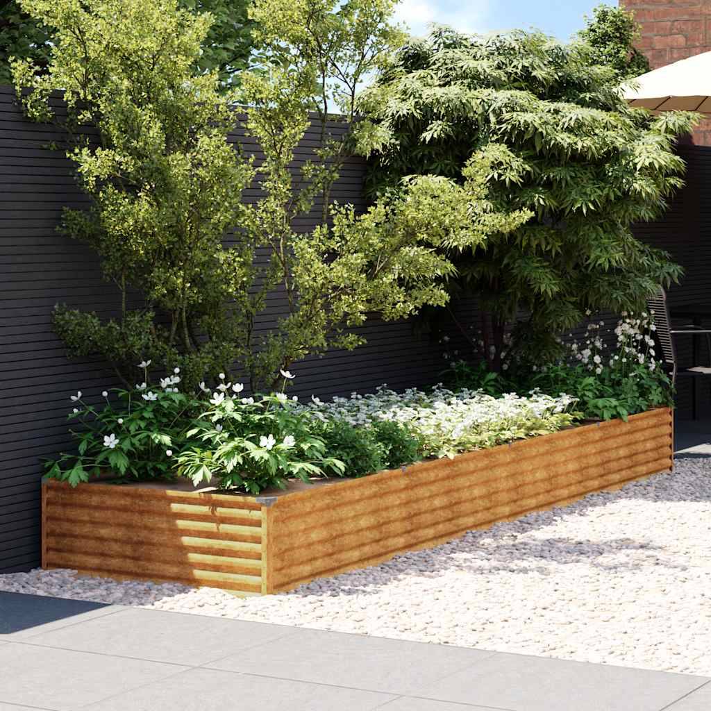 ComfortXL - Carré potager rectangulaire Acier Corten jardin Rouillé 387x100x36 cm – ComfortXL Outdoor Living - Image 1