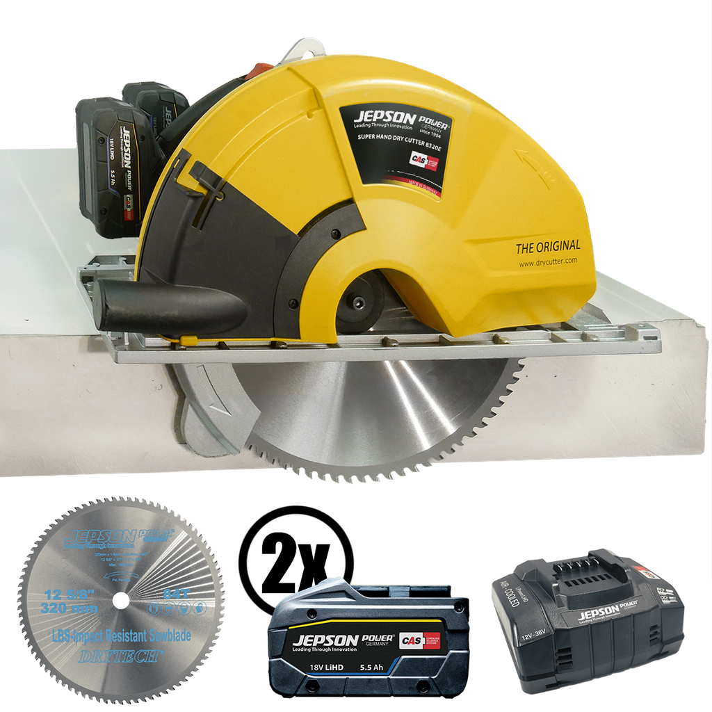 Scie circulaire sans fil 8320E 36V Ø 320/84T - JEPSON - 2 batteries 5.5Ah - chargeur - 608270E - Image 1
