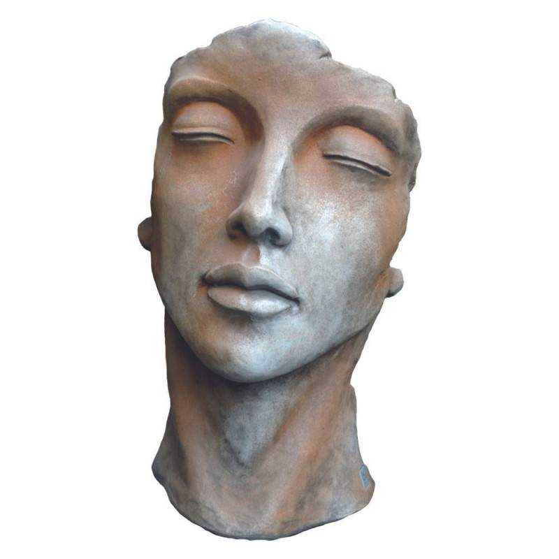 Jardinex - Statue visage femme extérieur petit format - Rouille 50 cm - Jardinex - Imagen 1