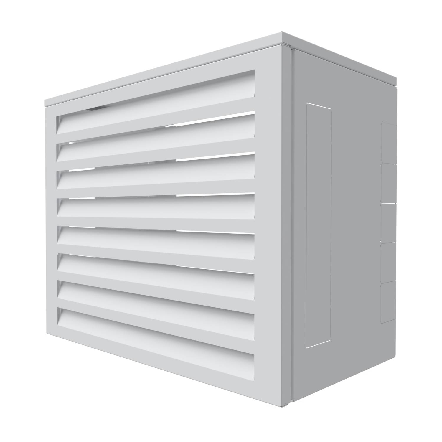 Cache climatiseur, ATOLE aluminium thermolaqué, blanc, L.110 x H.113 x P.64 cm - Image 9