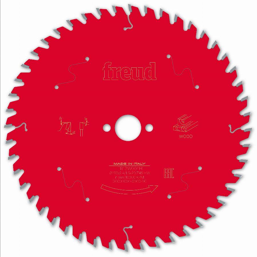 Lame pour scie circulaire portative FREUD - Ø190 2,4/1,6 AL20 Z48 BA 10° - F03FS09715 -FR13W004H - Imagen 1