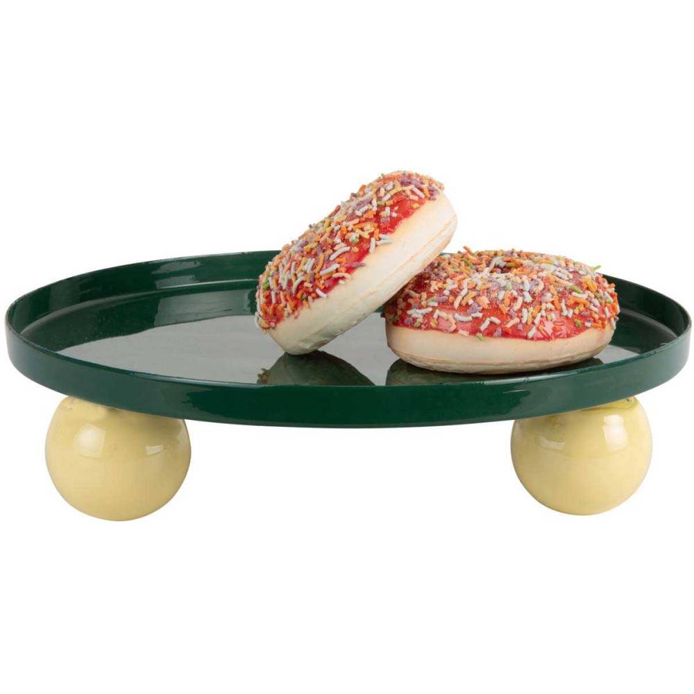 Plateau rond en métal Double Funky Large Pt' - Image 3