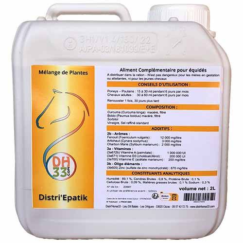 Distri'Epatik - Drainant Cheval Naturel - 2L - Distri’Horse33 - Imagen 1