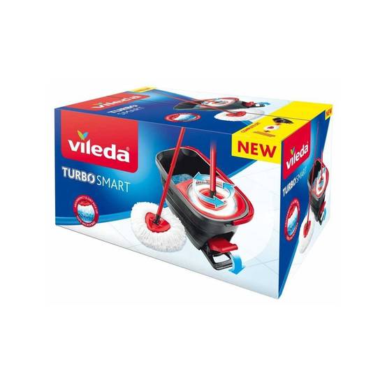 Kit de lavage VILEDA Turbo Smart Système. Serpillère + seau. Système d'essorage centrifuge. - Image 2