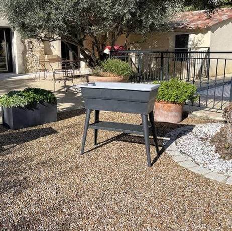 Mv Industries - Jardinière Calipso maxi 40 litres, Couleur Taupe/Beige - Imagen 9