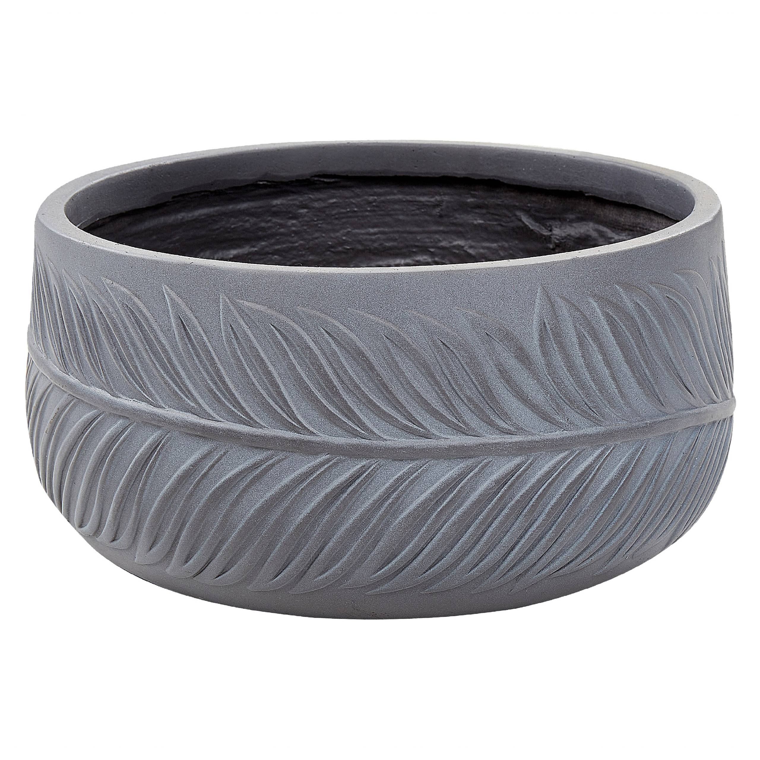 Beliani - Cache-pot d'extérieur Fibre d'argile Gris FTERO - Beliani - Imagen 2