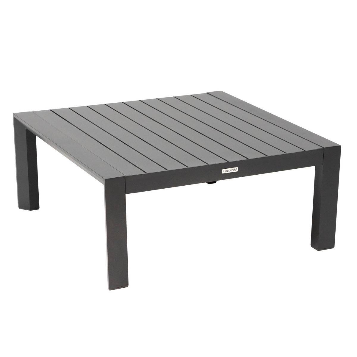 Hesperide - Table basse carrée de jardin "Evasion" graphite 89x89cm en aluminium traité époxy Hespéride - Imagen 1