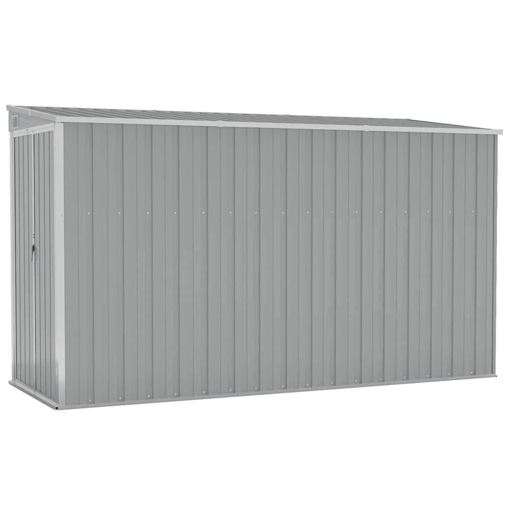 Vidaxl - Abri de jardin mural Gris 118x288x178 cm Acier galvanisé 3.4m² vidaXL 316226 - Image 2