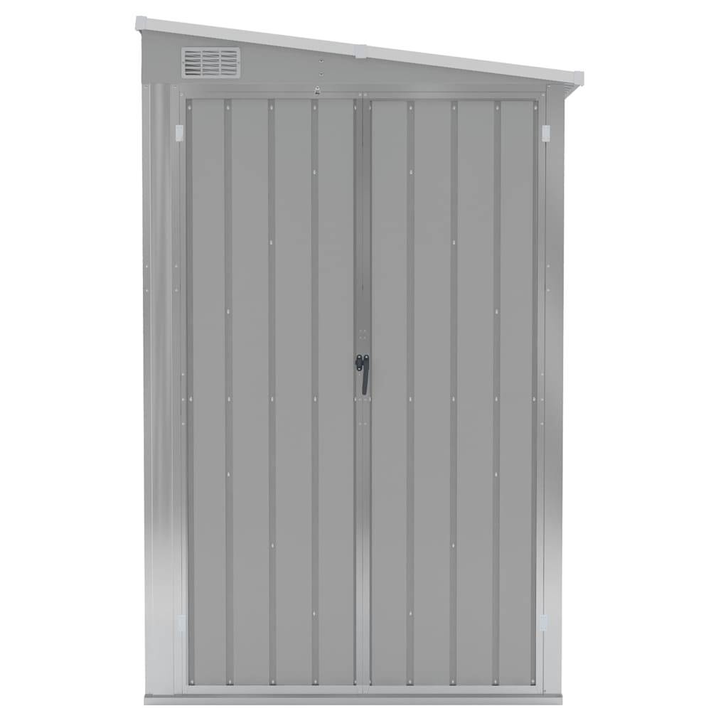 Vidaxl - Abri de jardin mural Gris 118x288x178 cm Acier galvanisé 3.4m² vidaXL 316226 - Image 7