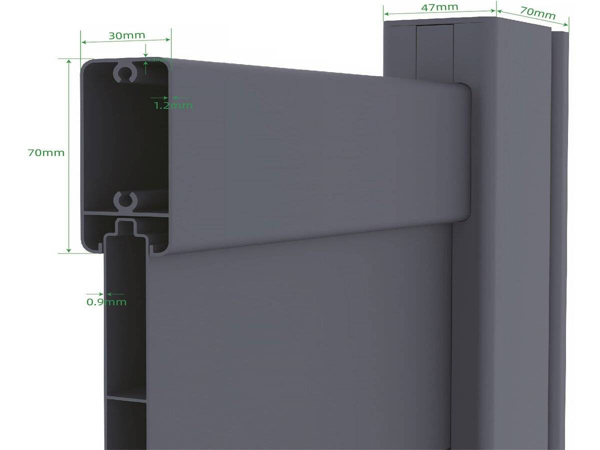 Pack Portail + Portillon "marc" - Gris -habitat Et Jardin - Imagen 4