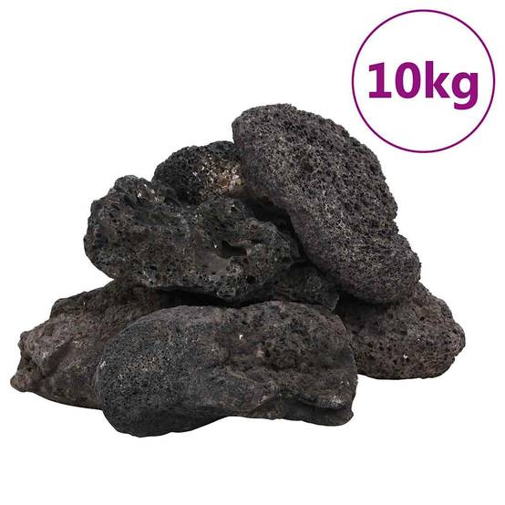 Grosses Roches Volcaniques pour Gabion et Rocaille 10 kg Noir 10-30 cm - ComfortXL Outdoor Living - Image 2
