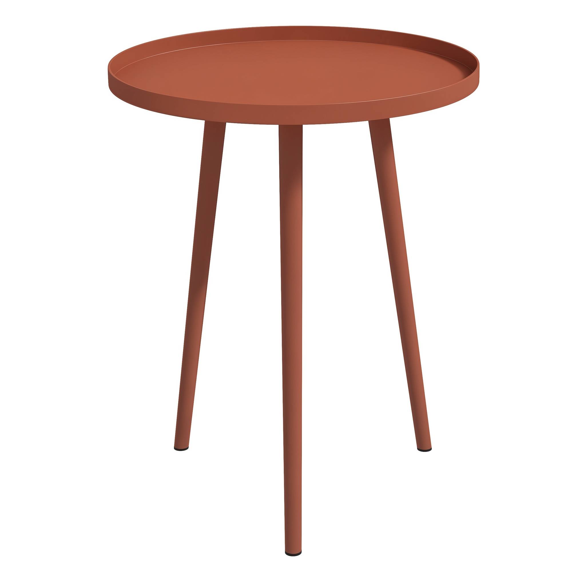 PANGIVO - Table basse de jardin acier rouge 40 x 40 x 50 cm - PANGIVO - Image 1