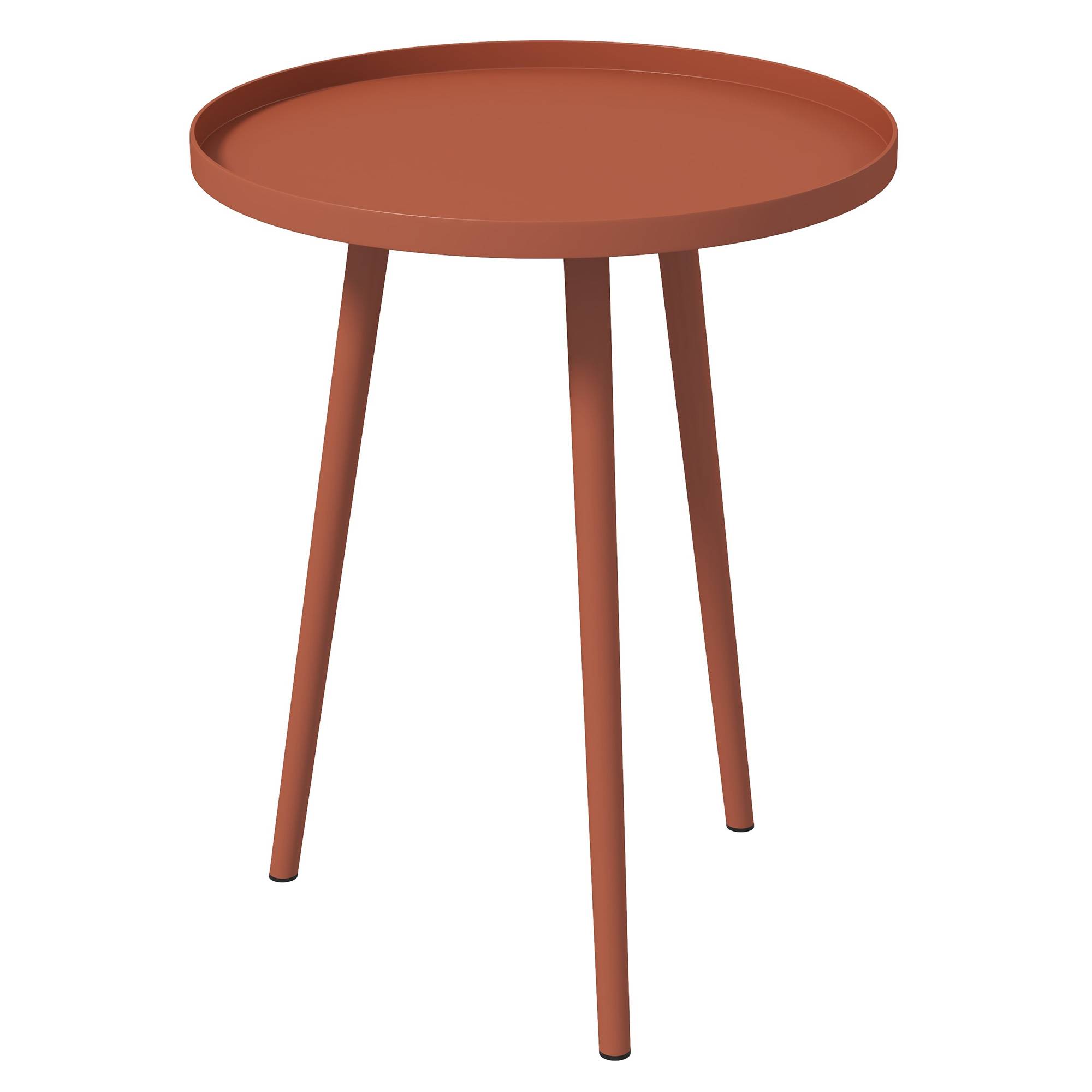 PANGIVO - Table basse de jardin acier rouge 40 x 40 x 50 cm - PANGIVO - Image 2