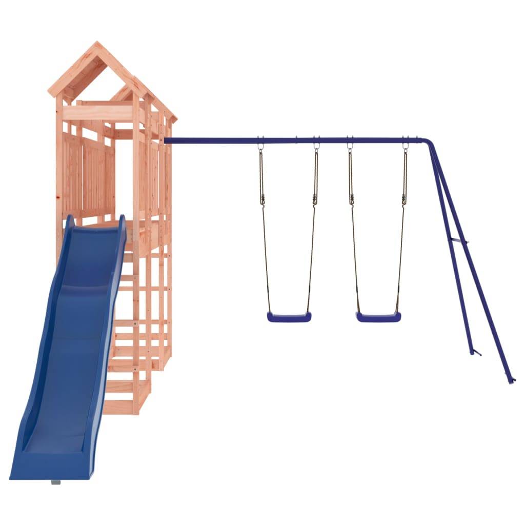 Helloshop26 - Aire de jeux d'extérieur balançoires toboggan portiques robuste jeux jardin bois massif de douglas - Imagen 2