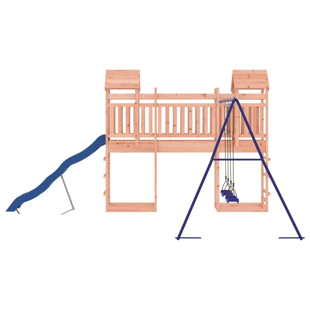 Helloshop26 - Aire de jeux d'extérieur balançoires toboggan portiques robuste jeux jardin bois massif de douglas - Imagen 4
