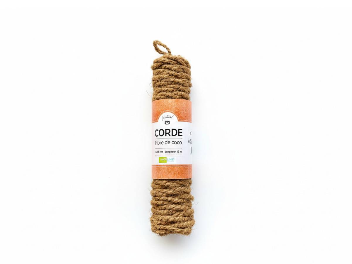 Corde en fibre de coco Ø 14 mm - 12 m - Jardiline