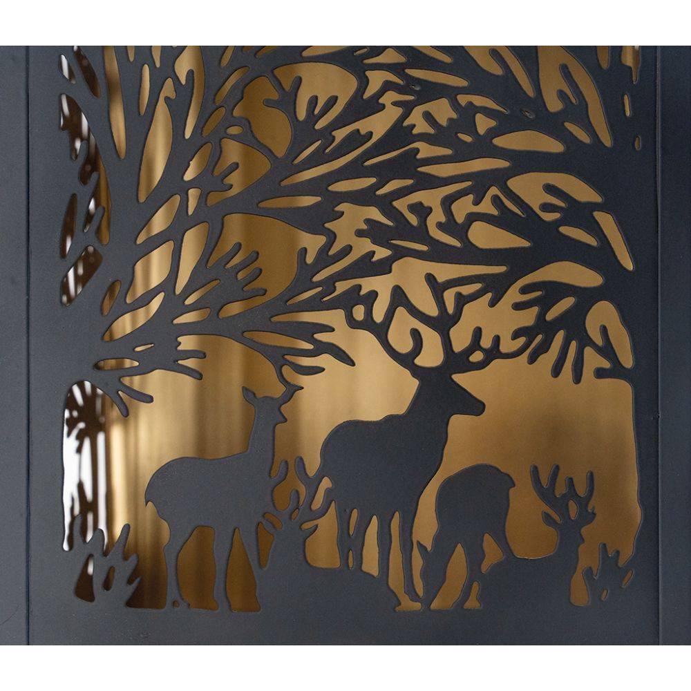 Aubry Gaspard - Lanternes en métal noir Maison Cerf (lot de 2) - Imagen 3