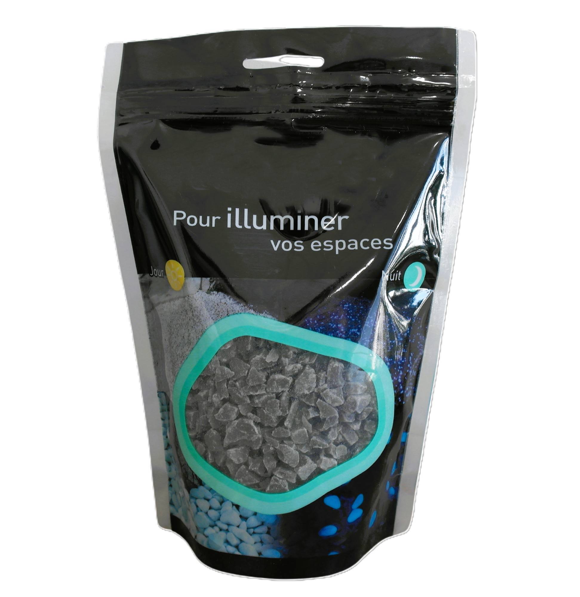 No name  - Gravillon noir lumineux 6/10 en berlingot de 400g - Image 1