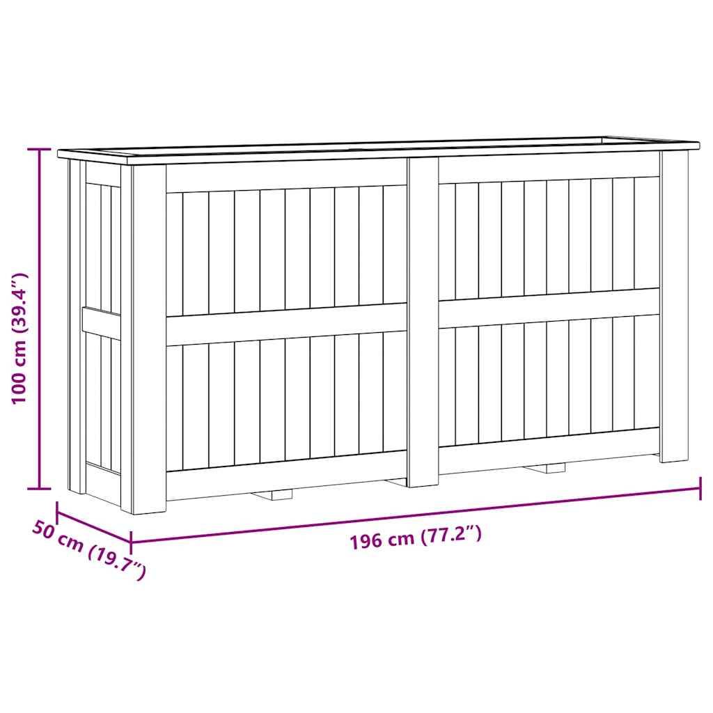 Vidaxl - Jardinière surélevée 196x50x100 cm Bois de pin imprégné vidaXL 49099 - Image 3
