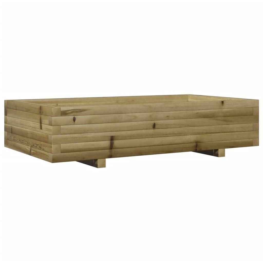 Maison Chic - Jardinière, Bac à fleurs, Pot de fleurs 110x60x26,5 cm bois de pin imprégné - Imagen 1