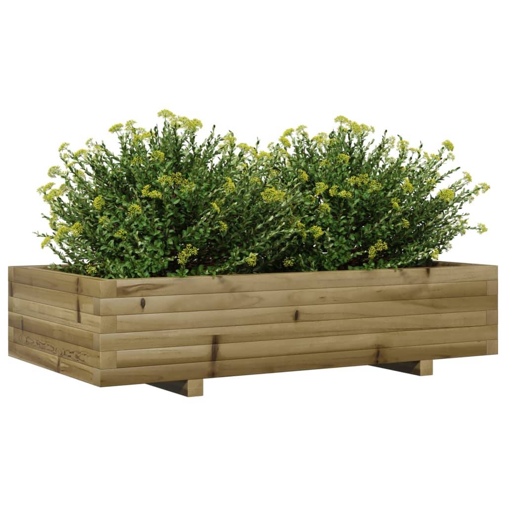 Maison Chic - Jardinière, Bac à fleurs, Pot de fleurs 110x60x26,5 cm bois de pin imprégné - Imagen 4