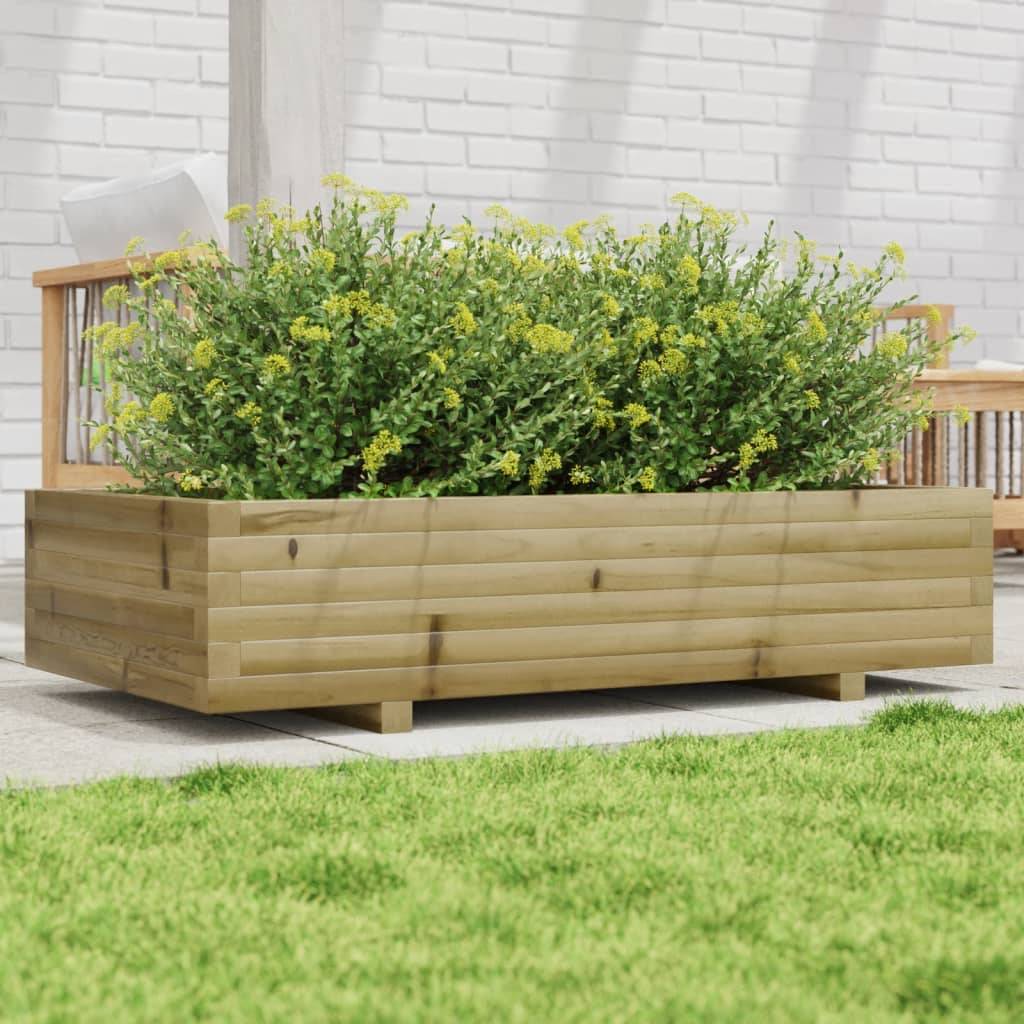 Maison Chic - Jardinière, Bac à fleurs, Pot de fleurs 110x60x26,5 cm bois de pin imprégné - Imagen 2