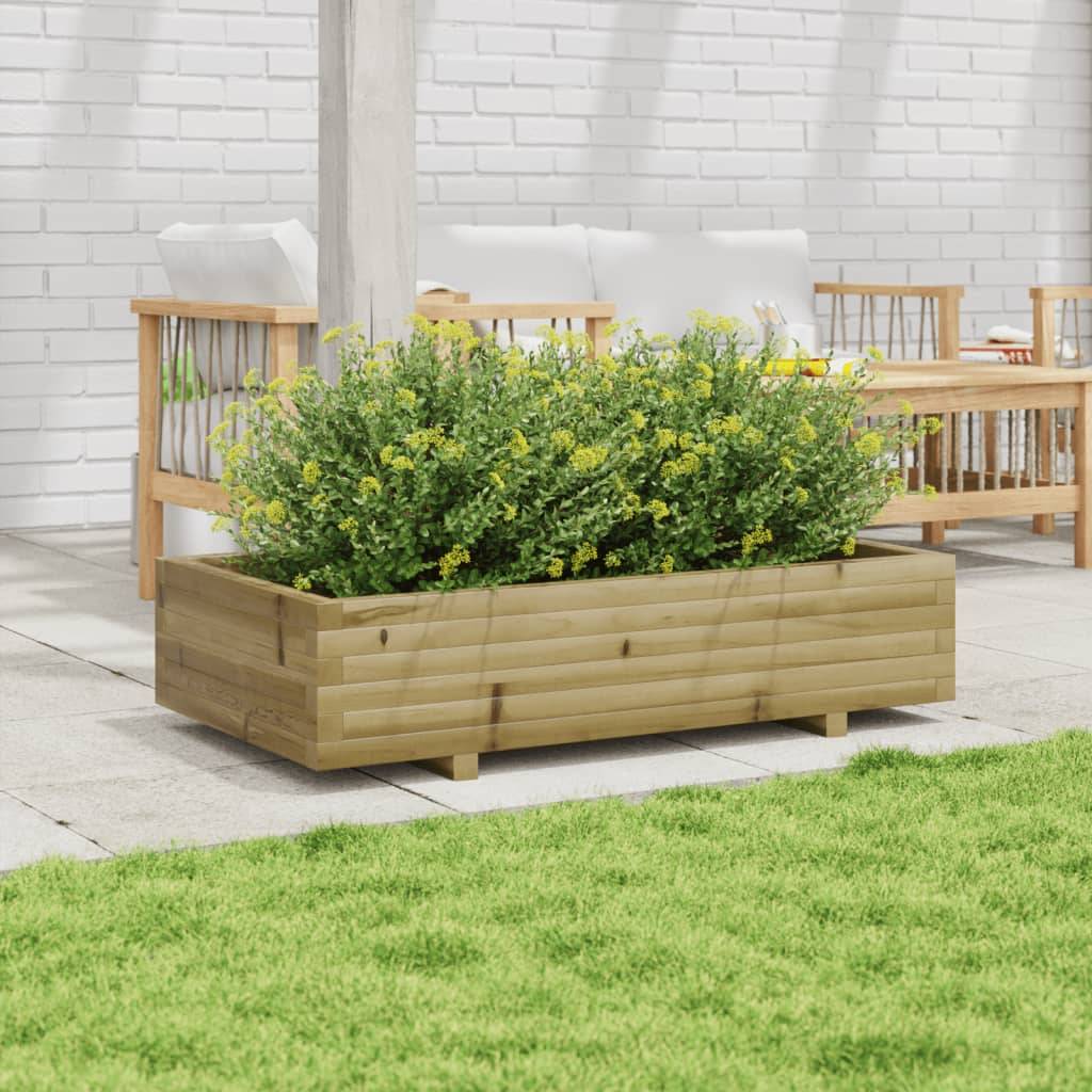 Maison Chic - Jardinière, Bac à fleurs, Pot de fleurs 110x60x26,5 cm bois de pin imprégné - Imagen 3