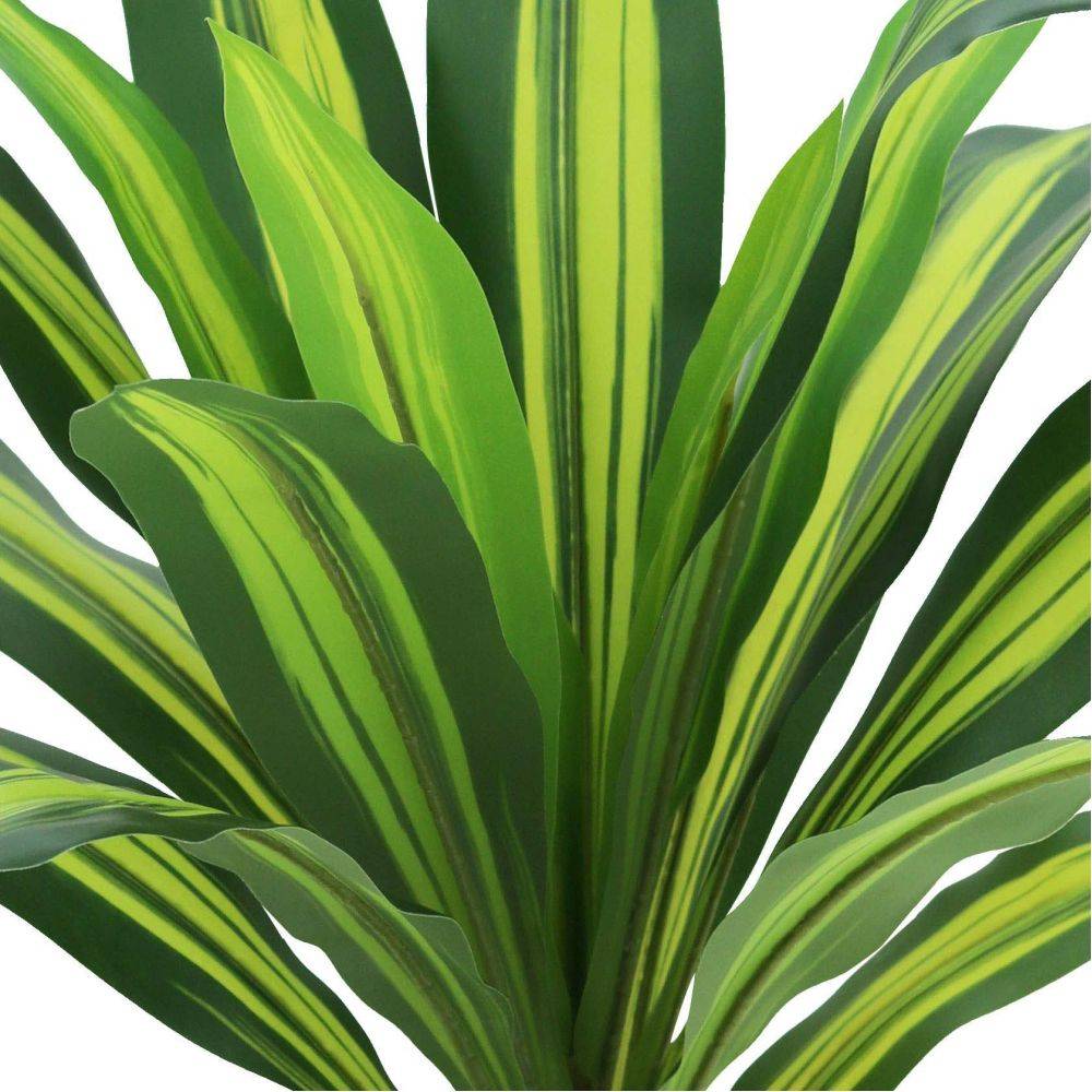 Jardindeco - Dracena artificiel 22 feuilles hauteur 50 cm - Imagen 3