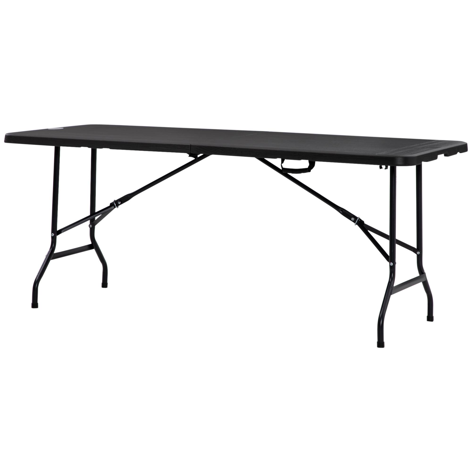 ComfortXL - Table de jardin pliante HDPE effet bois gris 180 x 75,5 cm pour 6 personnes - ComfortXL Outdoor Living - Image 2