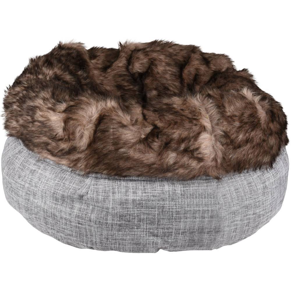 Panier rond ø 45 cm x 25 cm panier Amadeo couleur gris brun pour chat - Image 4