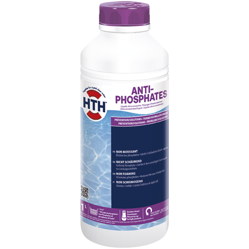 Anti-phosphates piscine hth 1 litre - 1 litre - Imagen 1
