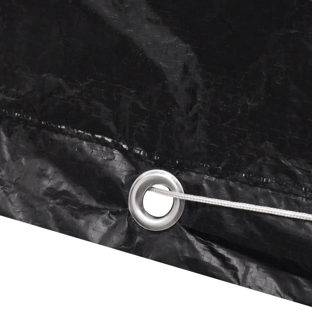 ComfortXL - Lot de 2 Bâches de Protection PE pour Banc ou Petite Table de Jardin Noir 140x70x90 cm – ComfortXL Outdoor Living - Image 6