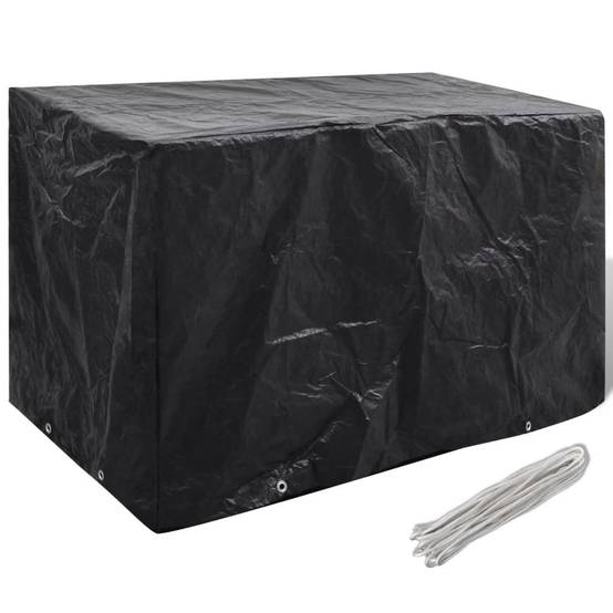 ComfortXL - Lot de 2 Bâches de Protection PE pour Banc ou Petite Table de Jardin Noir 140x70x90 cm – ComfortXL Outdoor Living - Image 2