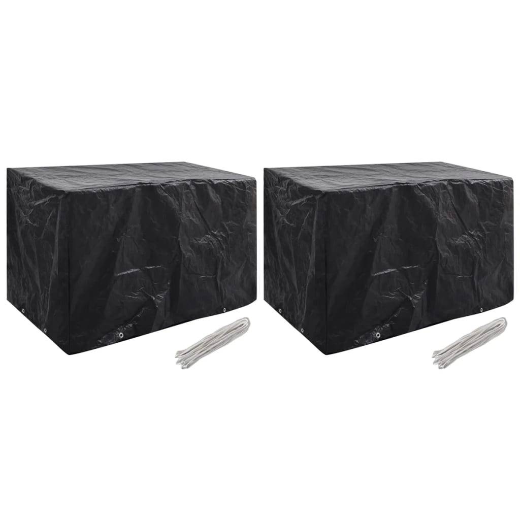 ComfortXL - Lot de 2 Bâches de Protection PE pour Banc ou Petite Table de Jardin Noir 140x70x90 cm – ComfortXL Outdoor Living - Image 1