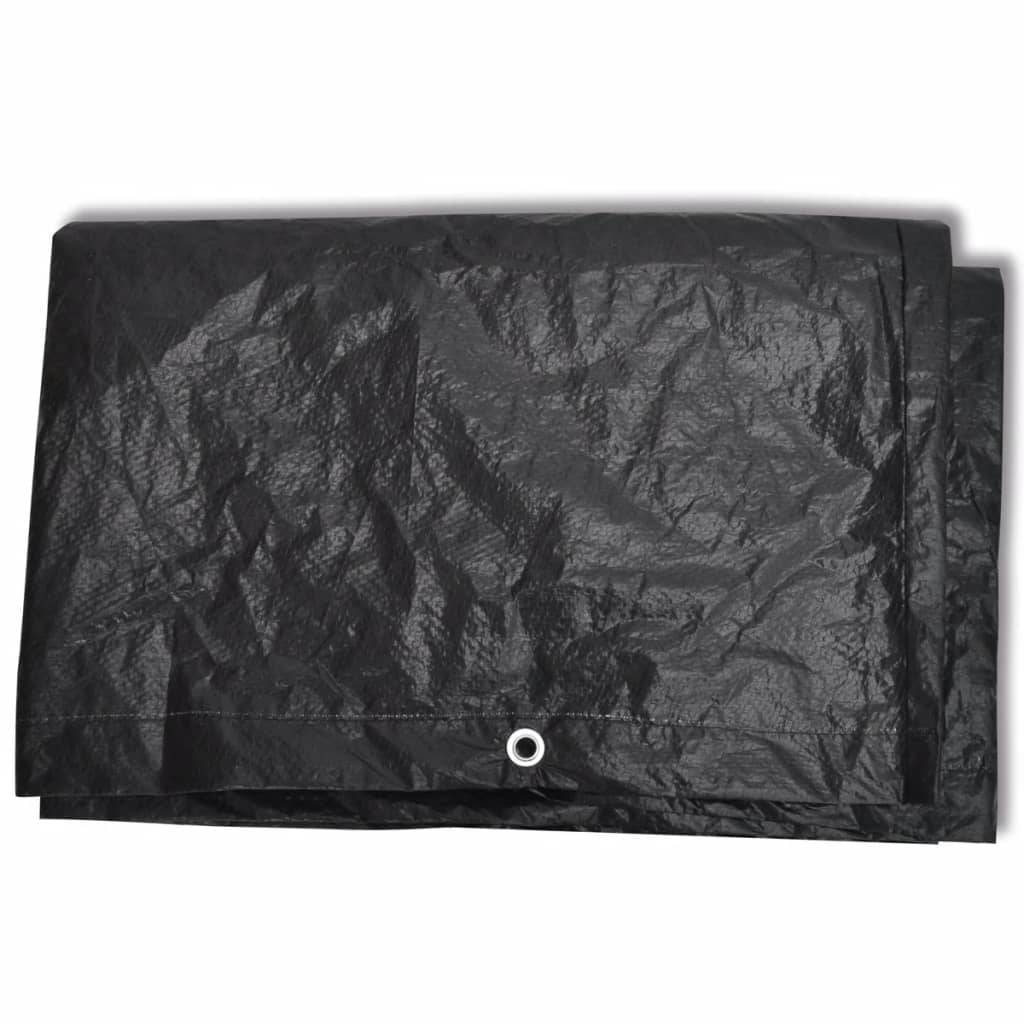 ComfortXL - Lot de 2 Bâches de Protection PE pour Banc ou Petite Table de Jardin Noir 140x70x90 cm – ComfortXL Outdoor Living - Image 4