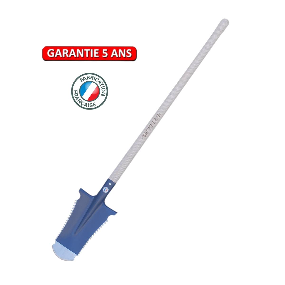 Outils Perrin - Bêche Caïman 29 cm – manche pomme – coupe racines